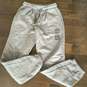 Barstool Sports Women’s Charcoal Jogger “Sleep When You’re Dead” Small